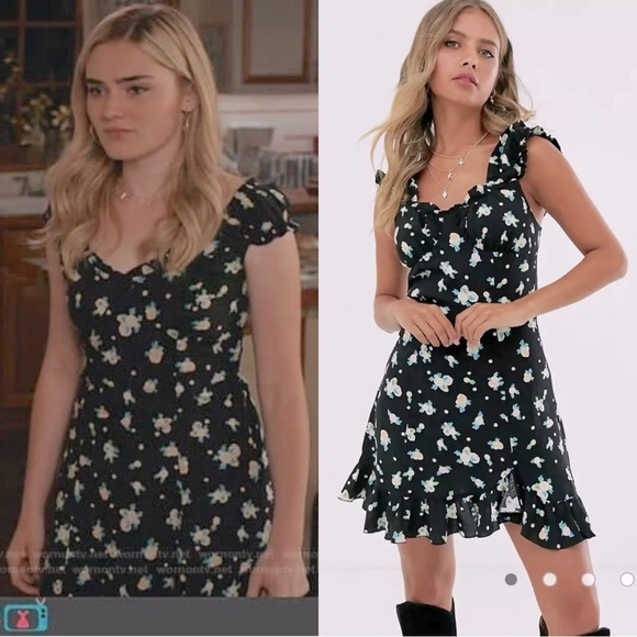 As seen on (ASO) American Housewife Free People Like A Lady Mini Dress - Picture 1 of 16